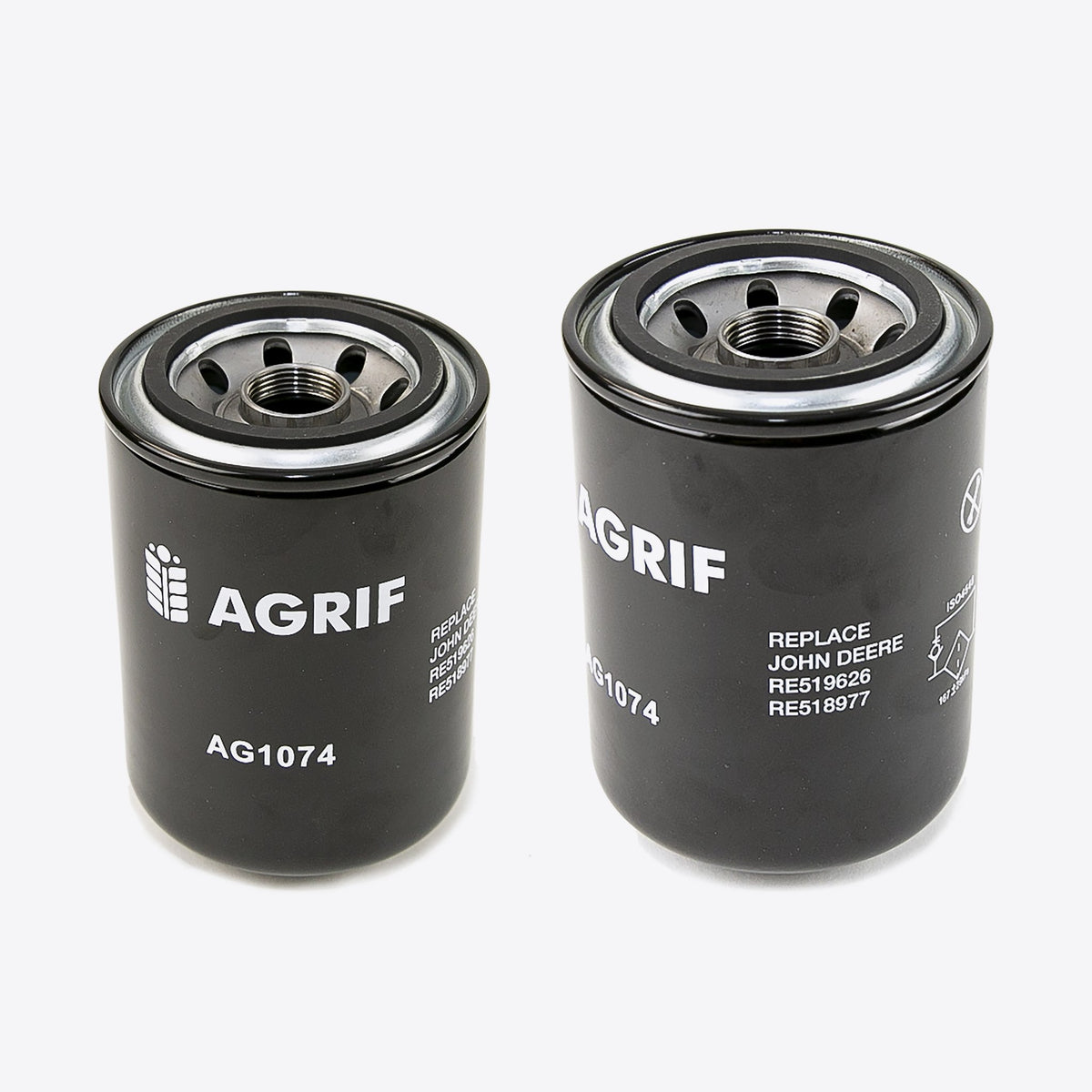 Agrif AG1074 Oil Filter for John Deere RE519626 / RE518977 (2-Pack)