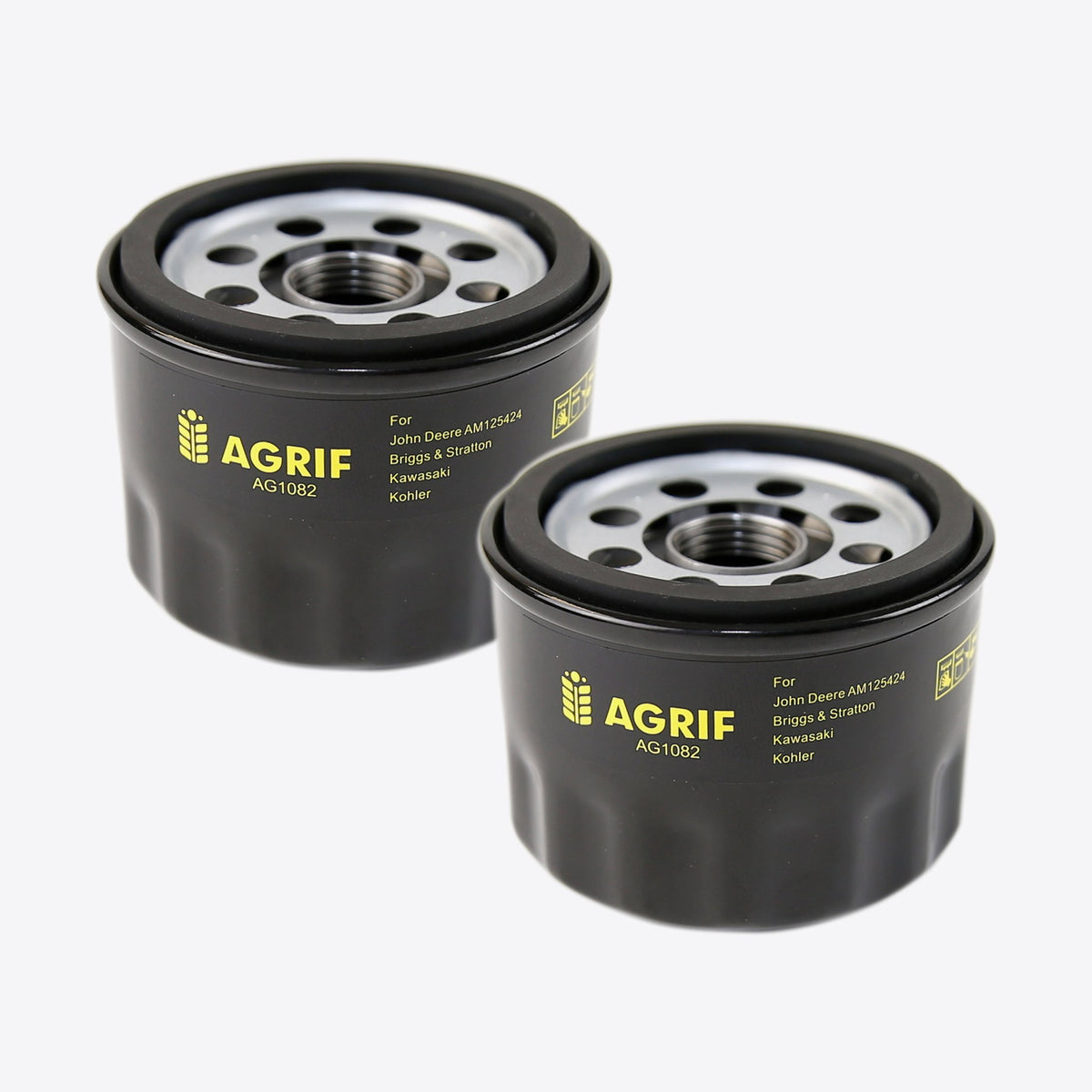 Agrif AG1082 Oil Filter for John Deere AM125424 & Kawasaki 49065-7007 (2-Pack)