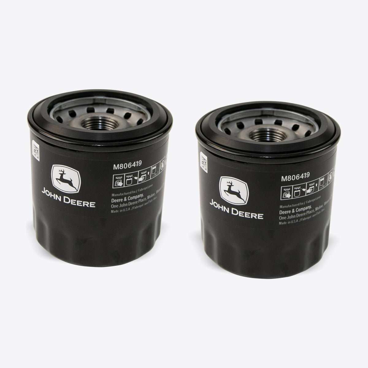 John Deere M806419 Genuine Engine Oil Filter (2-Pack)